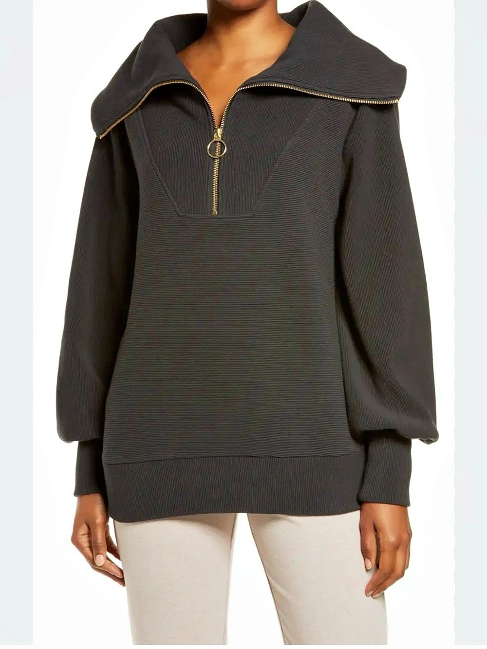 Varley zip up sweatshirt size M
